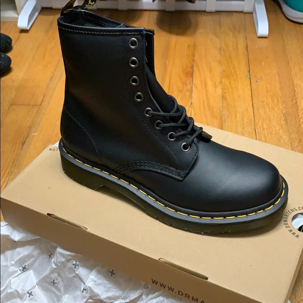 NWT Black Leather Dr. Martens Combat Boots